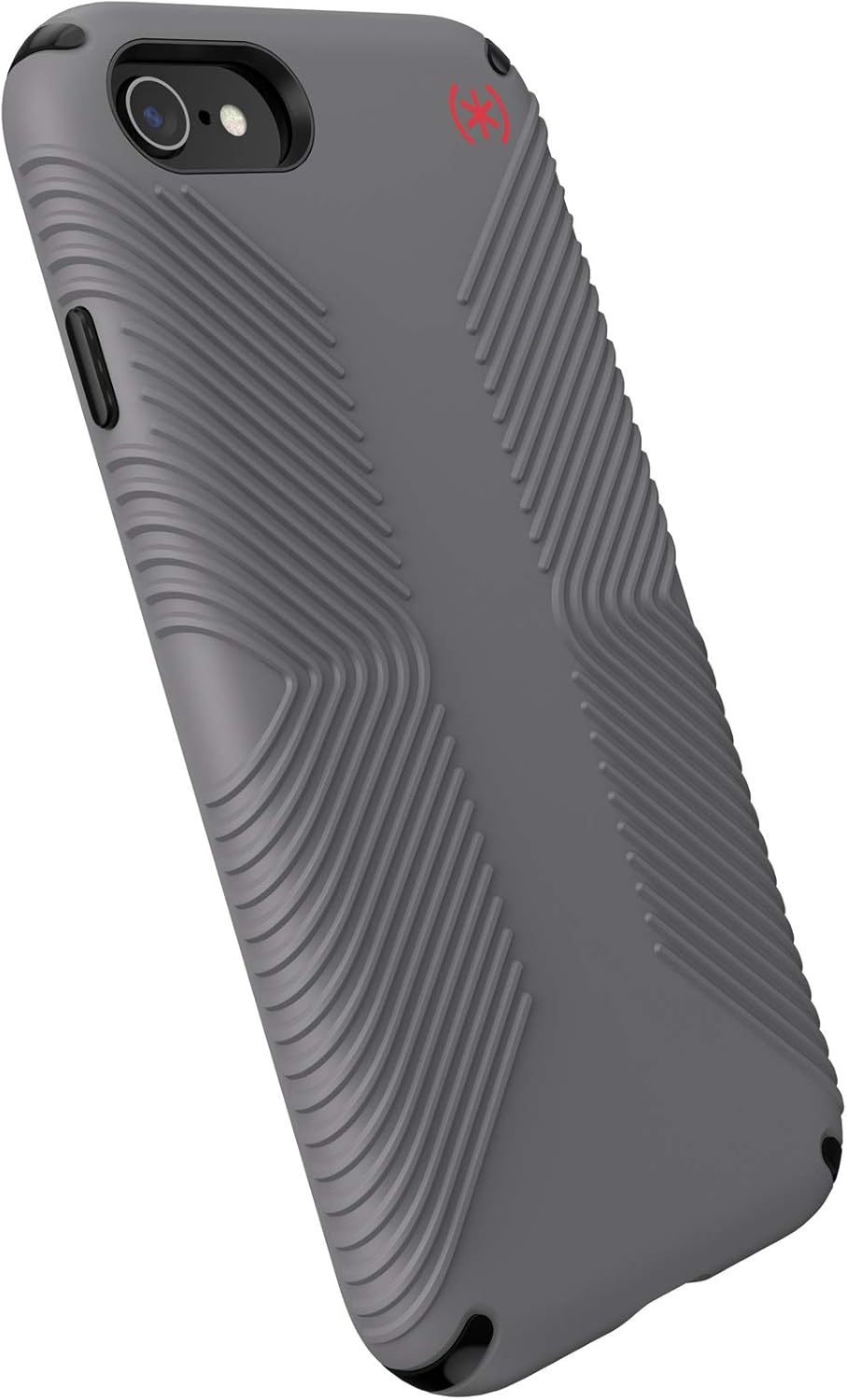 Speck iPhone SE Case - Drop Protection - Fits iPhone 8 & iPhone 7 & Phone SE (2022), iPhone SE (2020) - Scratch Resistant Cases - Slim with Extra Grip & Soft Touch Coating - Grey, Black, Red Presidio2