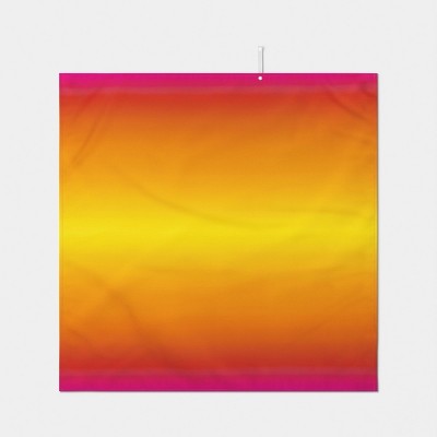 60"x60" Ombre Microfiber Beach Blanket with Snappable Strap Pink/Orange/Yellow - Sun Squad™