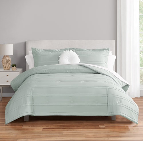 Mainstays Mint 10-Piece Bed in a Bag Comforter Set