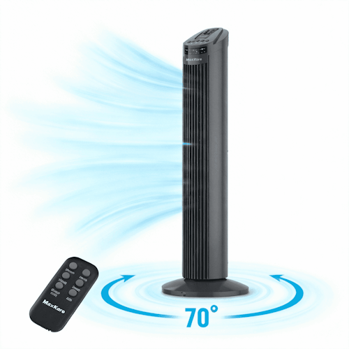 MaxKare 30" Oscillating Tower Fan with Remote Control