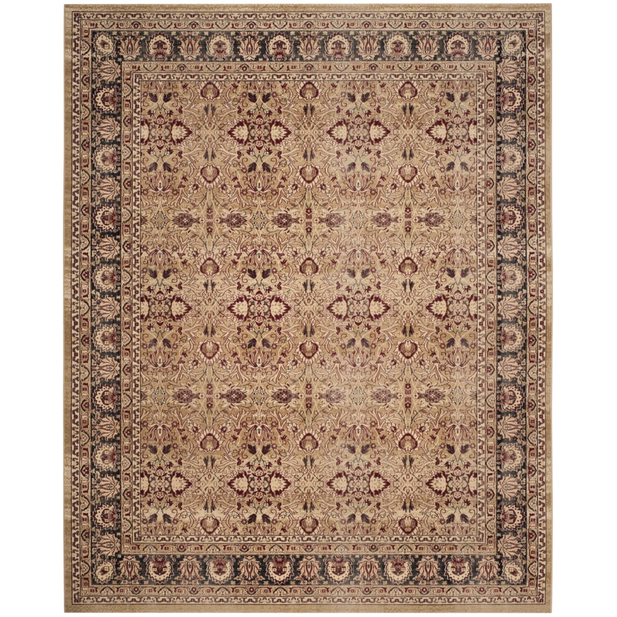 SAFAVIEH Lavar Kerman Collection LVK620A Cream / Navy Rug