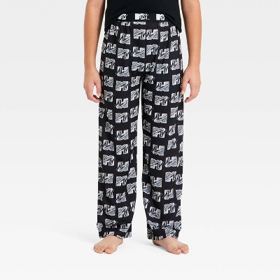 Boys' MTV Pajama Pants - Black XL