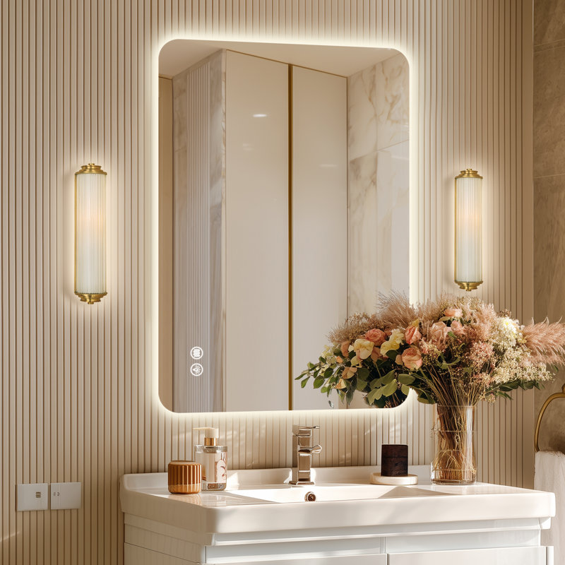 Frameless Dimmable LED Mirror $95