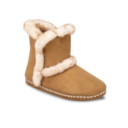 Jessica Simpson Women's Microsuede Whipstitch Slipper Bootie