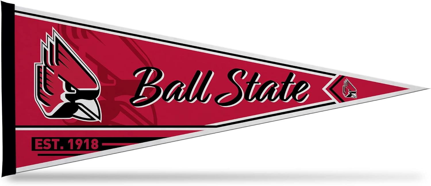 Rico Industries NCAA Ball State Cardinals Classic 12" x 30" Felt Wall Décor Pennant - Great for Home/Bed Room/Man Cave Décor
