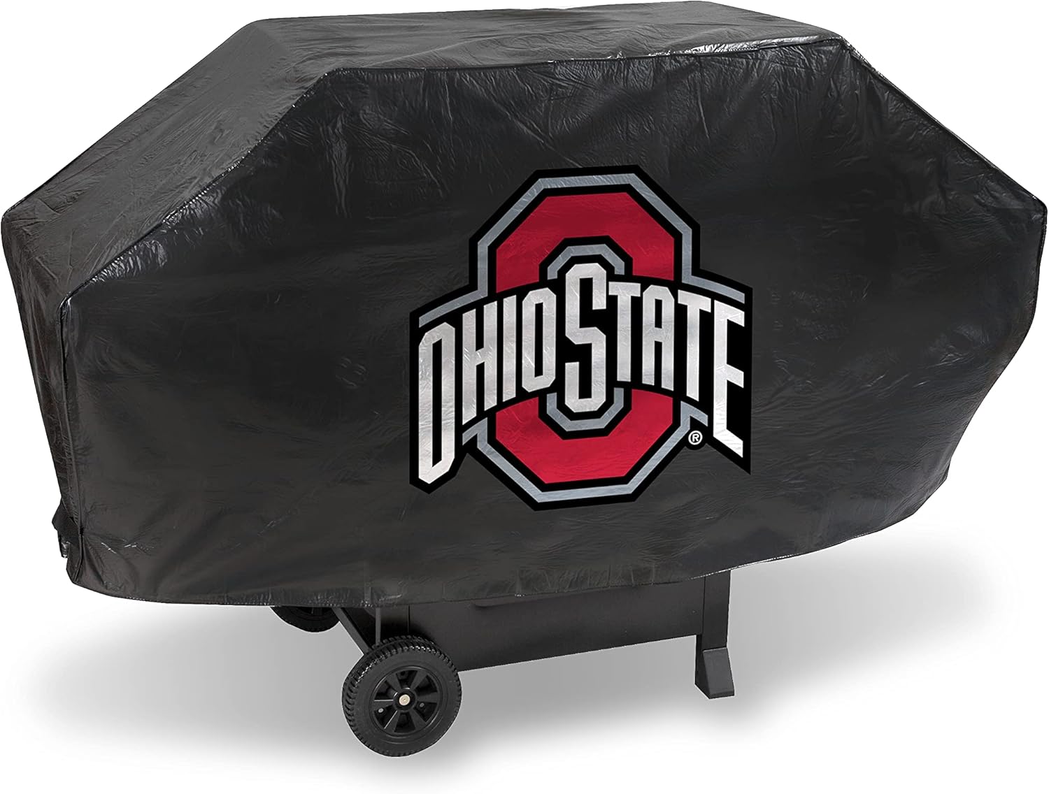 Rico Industries NCAA Ohio State Buckeyes Deluxe Vinyl Grill Cover - 68" Wide/Heavy Duty/Velcro Staps