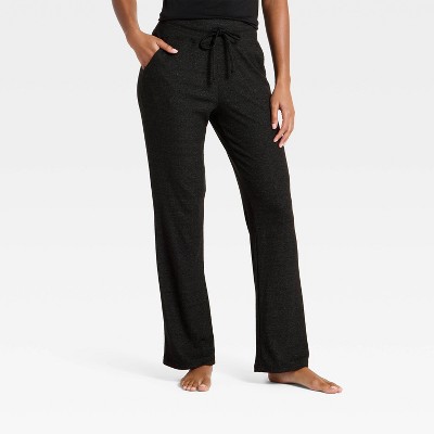 Women's Flare Lounge Pants with Scoop Pockets - Auden™ Black M