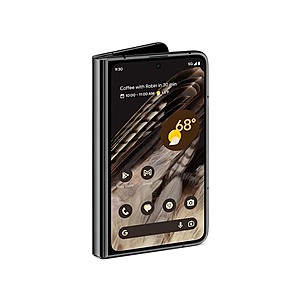 256GB Google Pixel Fold Unlocked 5G Smartphone (Obsidian, 2023) $450 + Free S&H w/ Amazon Prime