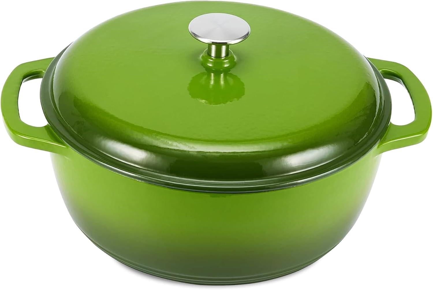 Amazon Basics 7.3-qt Enameled Cast Iron Covered Dutch Oven Amazon