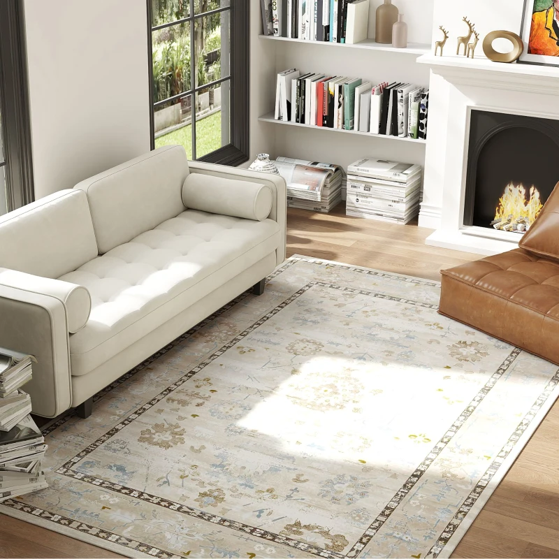 5x7 Washable Area Rug For $26