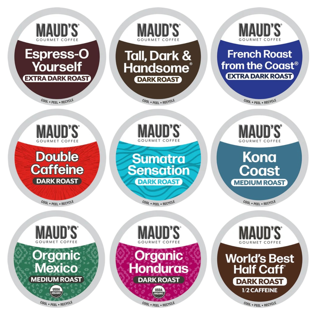 40ct Maud's Dark Roast Coffee Pods $17