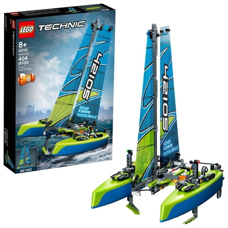 LEGO Technic Catamaran 42105 Model Sailboat Building Kit (404 pieces)