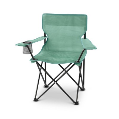 Outdoor Portable Camping Chair dealworthy™ - Sage Green: Steel Frame