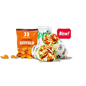Jimmy John's Restaurant: #1738 Fetty W(r)ap Meal (Buffalo Wrap, Chips & Drink) $6.80 (Valid thru 7/9)