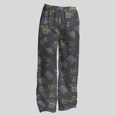 Men's Star Wars Mando Grogu Pants - Charcoal Gray XL