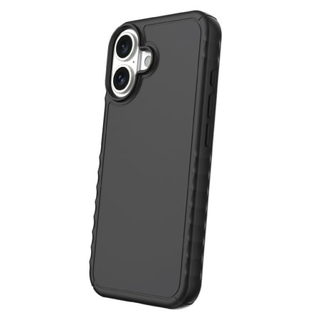 onn. Protective Gel Phone Case for iPhone 16 - Black