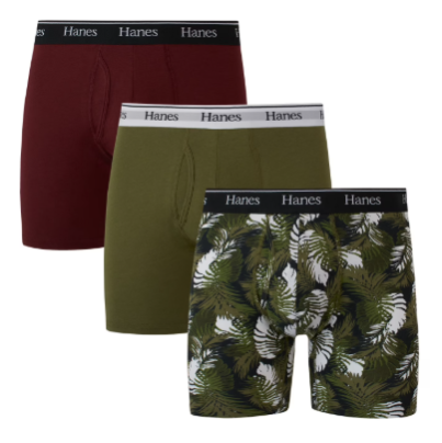 3-Pack Hanes Originals Men's Stretch Boxer Briefs Walmart