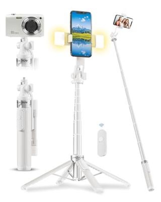 ACKIMA 53'' Selfie Stick Tripod with Light Amazon