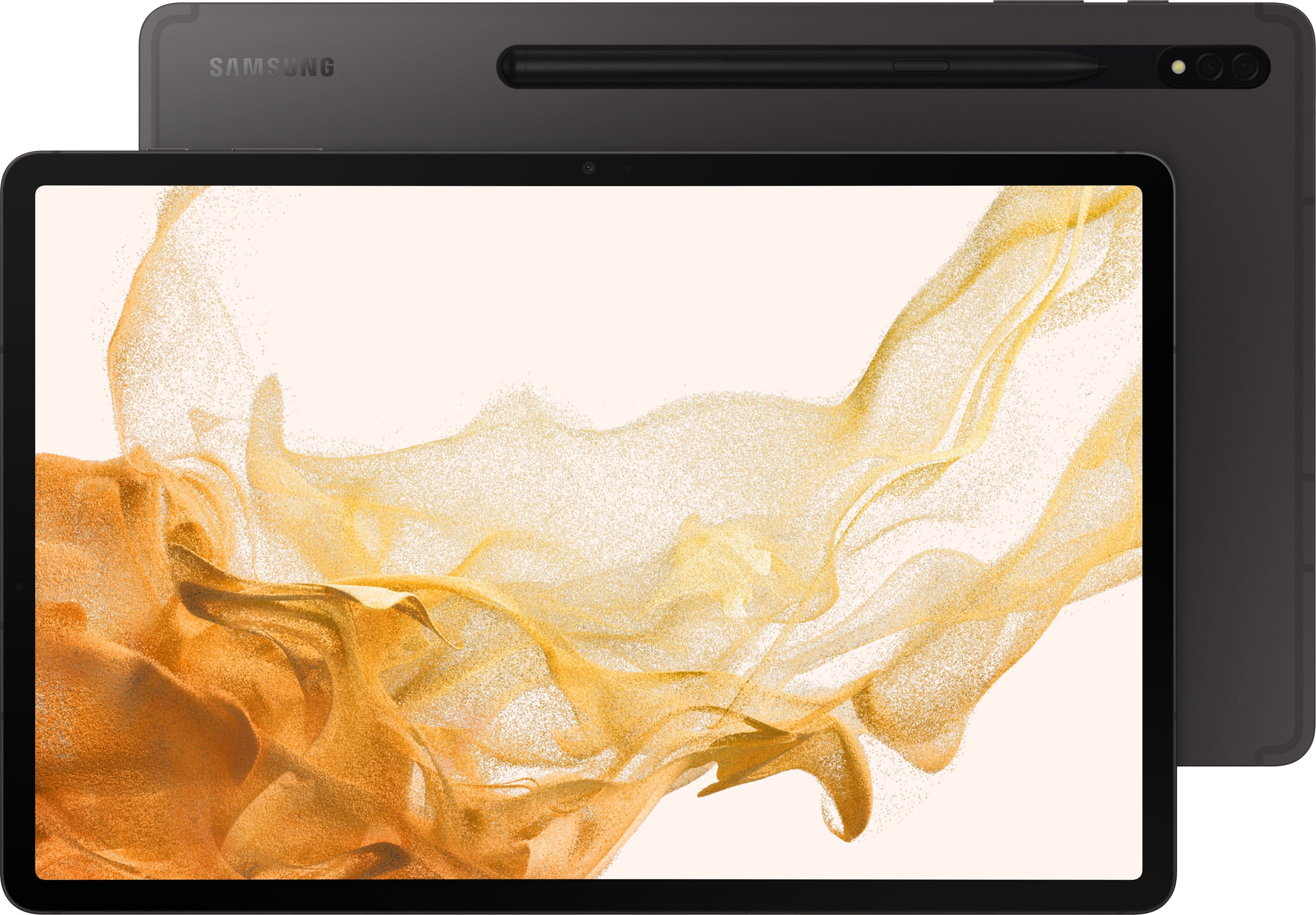Samsung - Geek Squad Certified Refurbished Galaxy Tab S8+ - 12.4" 128GB - Wi-Fi - with S-Pen - Graphite