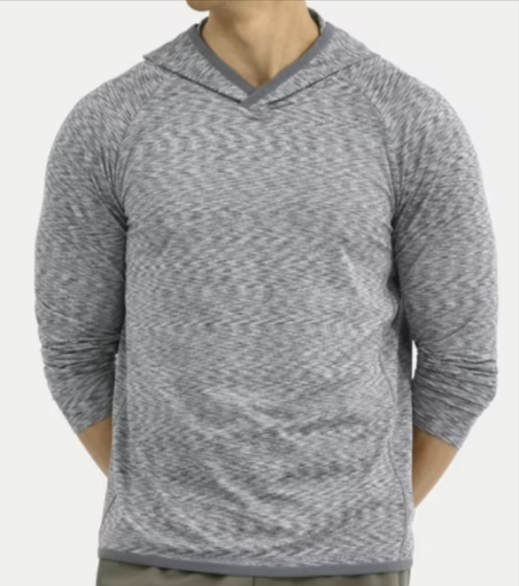 Athletic Works Men's Long Sleeve Space Dyed Hoodie Walmart
