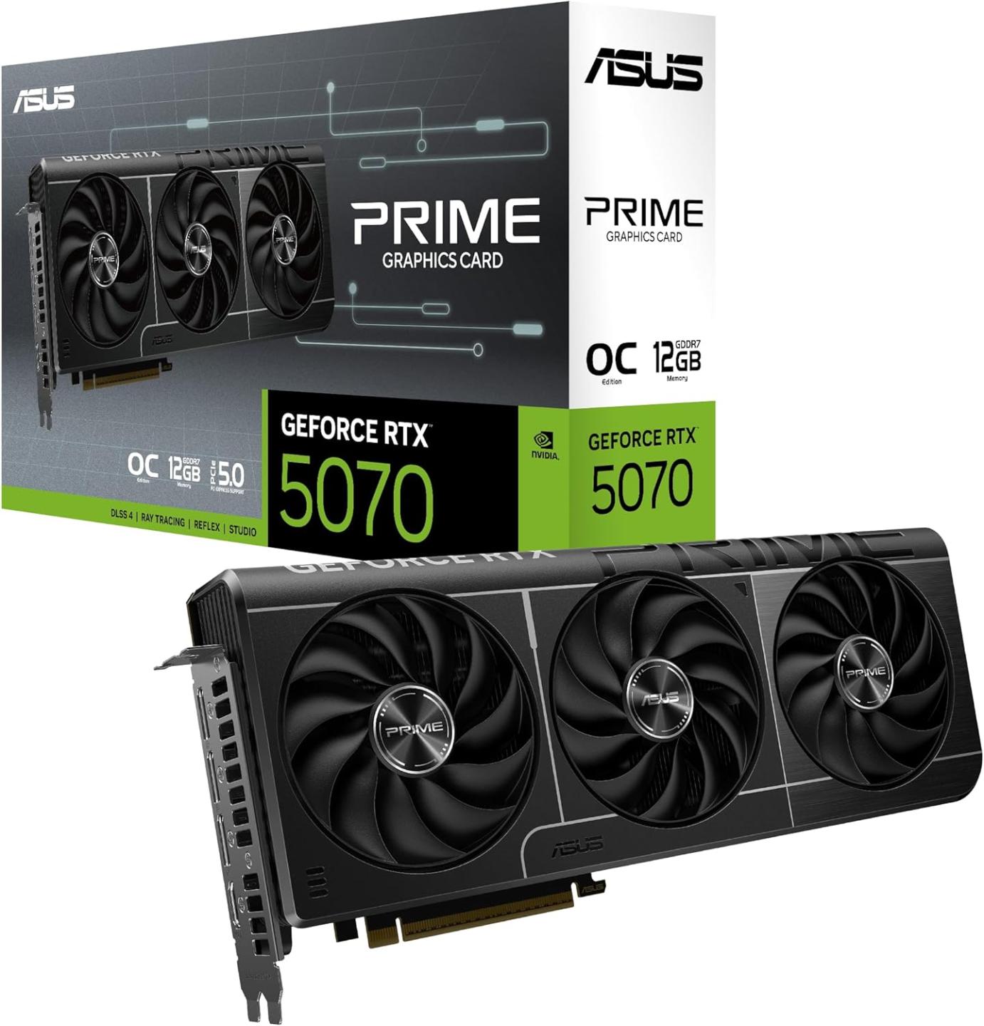 ASUS SFF-Ready Prime NVIDIA GeForce RTX 5070 OC Edition Graphics Card Amazon