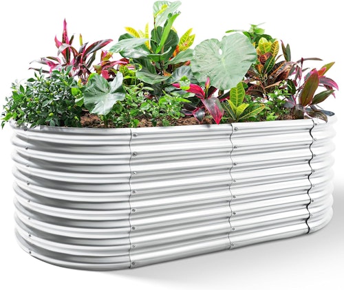 Land Guard 24" Tall Galvanized Raised Garden Bed Kit