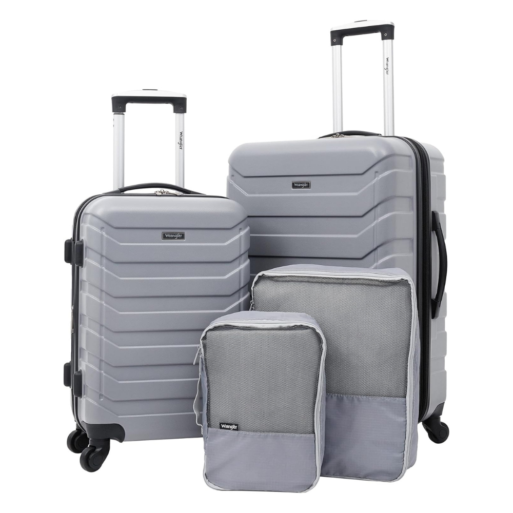 Wrangler 4pc Luggage & Cubes Set $55