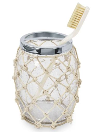 Better Homes & Gardens Nautical Bathroom Glass Toothbrush Holder Walmart