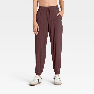 Women's Active Light Mid-Rise Joggers - All In Motion™ Brown XL