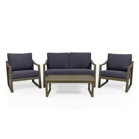 Noble House Linwood Outdoor Club Chair, Beige Set of 2