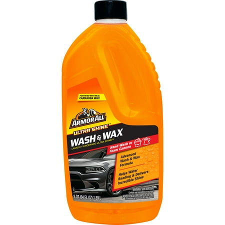 Armor All Ultra Shine Car Wash and Wax for Car Detailing, 64 fl oz Bottle
