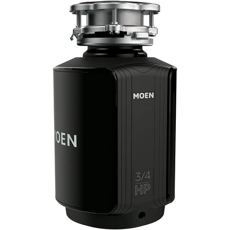 Moen GXS75C Host Series 3/4 HP Continuous Feed Garbage Disposal with Sound Reduction, Power Cord Included