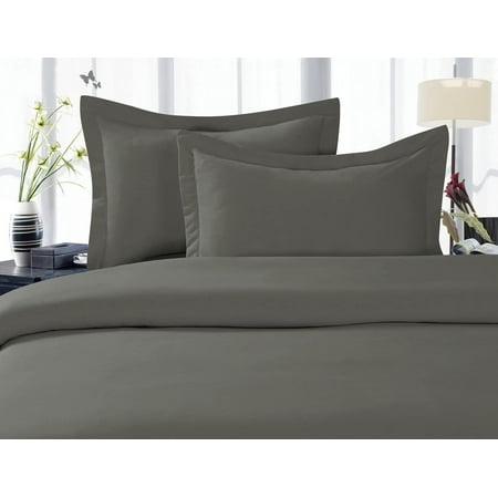 Duvet Cover 3 Piece Set 2 Pillow Shams King/Cali King Grey