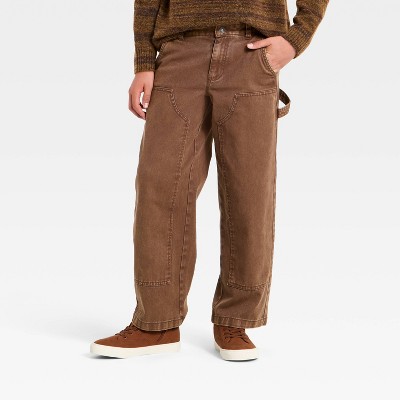 Boys' Baggy Carpenter Pants - art class™ Brown 7