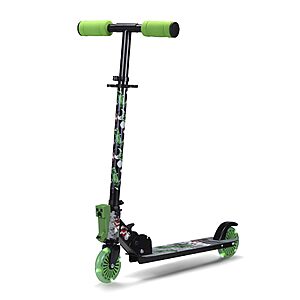 Voyager Minecraft Kids' 2-Wheel Foldable Kick Scooter w/ Light-Up Wheels $20
