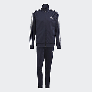adidas Men's Essentials 3-Stripes Track Suit (Legend Ink / White, Size S or XL) $23 + Free S&H