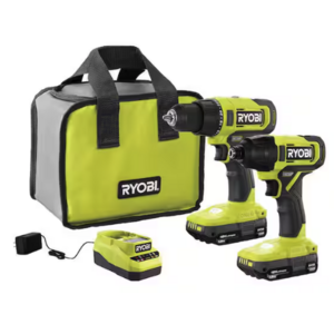 RYOBI ONE+ 18V Combo Kit w/ Drill/Driver, Impact Driver, 2x Batteries & Charger $99 + Free S&H
