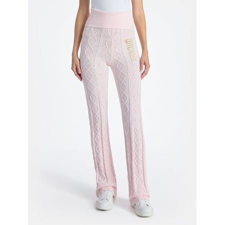 Wicked Women's Graphic Cable Knit Sweater Pants, 30" Inseam, Sizes XXS-XXL