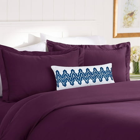 Wrinkle & Fade Resistant 2-Piece Duvet Set Twin/Twin XL Eggplant-Purple