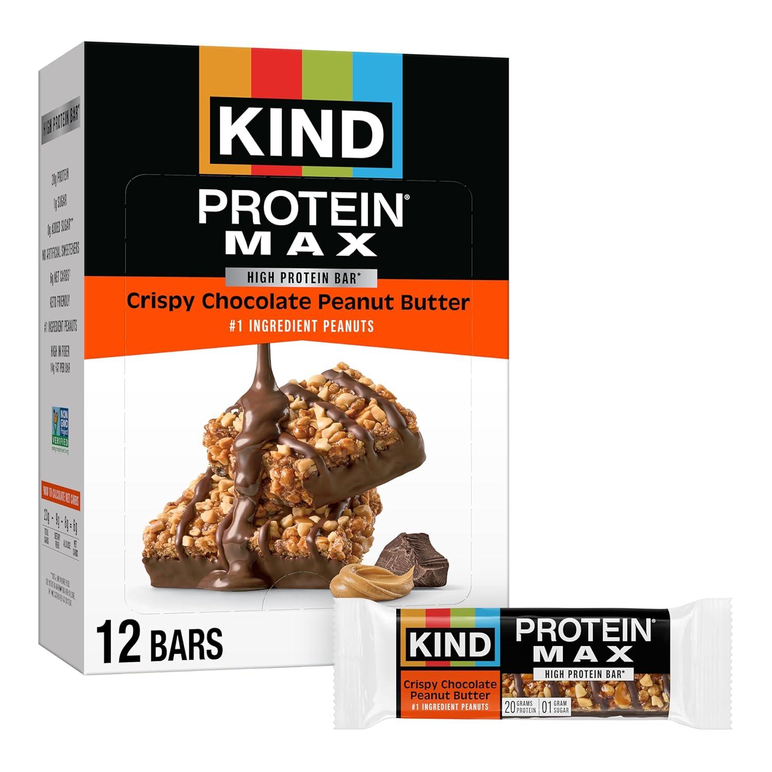 12-Count KIND Protein MAX Snack Bars Amazon