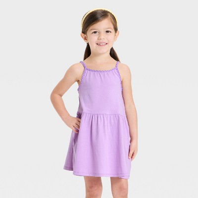 Baby Girls' Solid Knit Dress - Cat & Jack™ Purple 18M