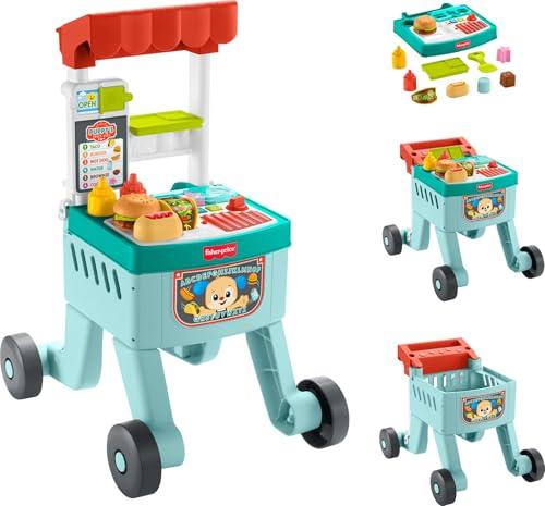 Fisher-Price Laugh & Learn 4-in-1 Snack Cart Baby Walker & Toddler Learning Toy Walmart