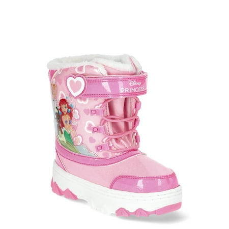 Disney Toddler Girls Princesses Snow Boots, Sizes 7-12