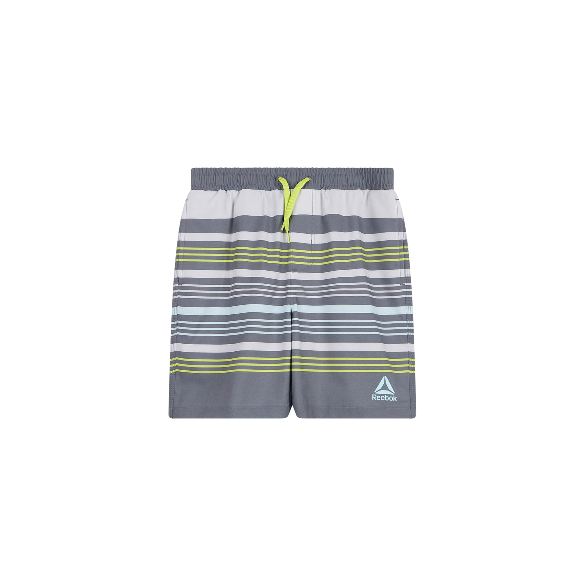 Reebok Boys Swim Trunks with Elastic Drawstring Waistband and UPF 50+ Protection, Sizes 4-18