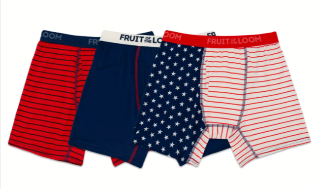 3-Pack Fruit of the Loom Men's Americana Stretch Boxer Briefs Walmart