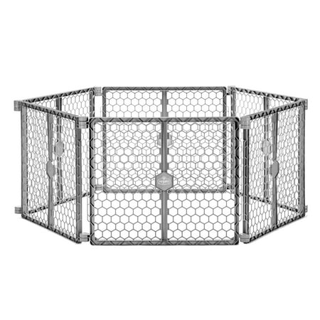 Regalo 2-in-1 Super Wide Baby Gate & Play Yard, 192”, Ages 6–24 Months