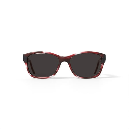 M aMerica Womens, Fashion Oval Sunglasses, Plastic, Mu401, Burgundy, 54-16-140, 1 Pair