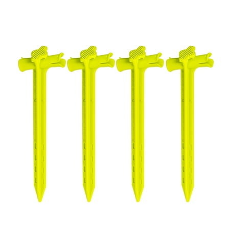 SlotLock Thermoplastic Polyurethane and Nylon 9" Tent Stakes (4 Pack)