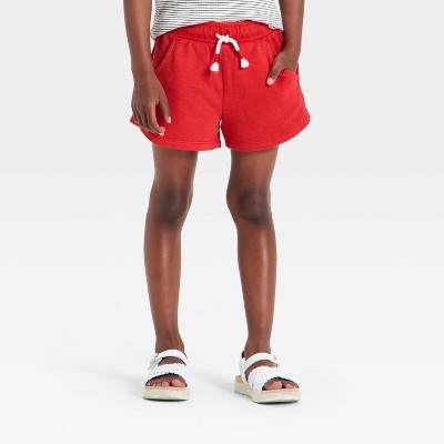 Baby Girls' French Terry Shorts - Cat & Jack™ Red 18M