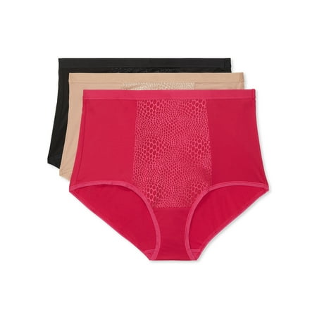 Warners® Blissful Benefits Women's Tummy-Smoothing Comfort Microfiber Brief 3-Pack